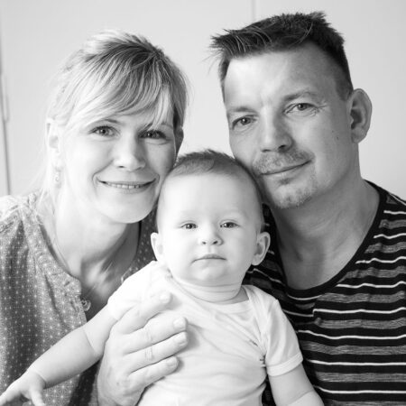 dreierportrait - mama, papa, baby